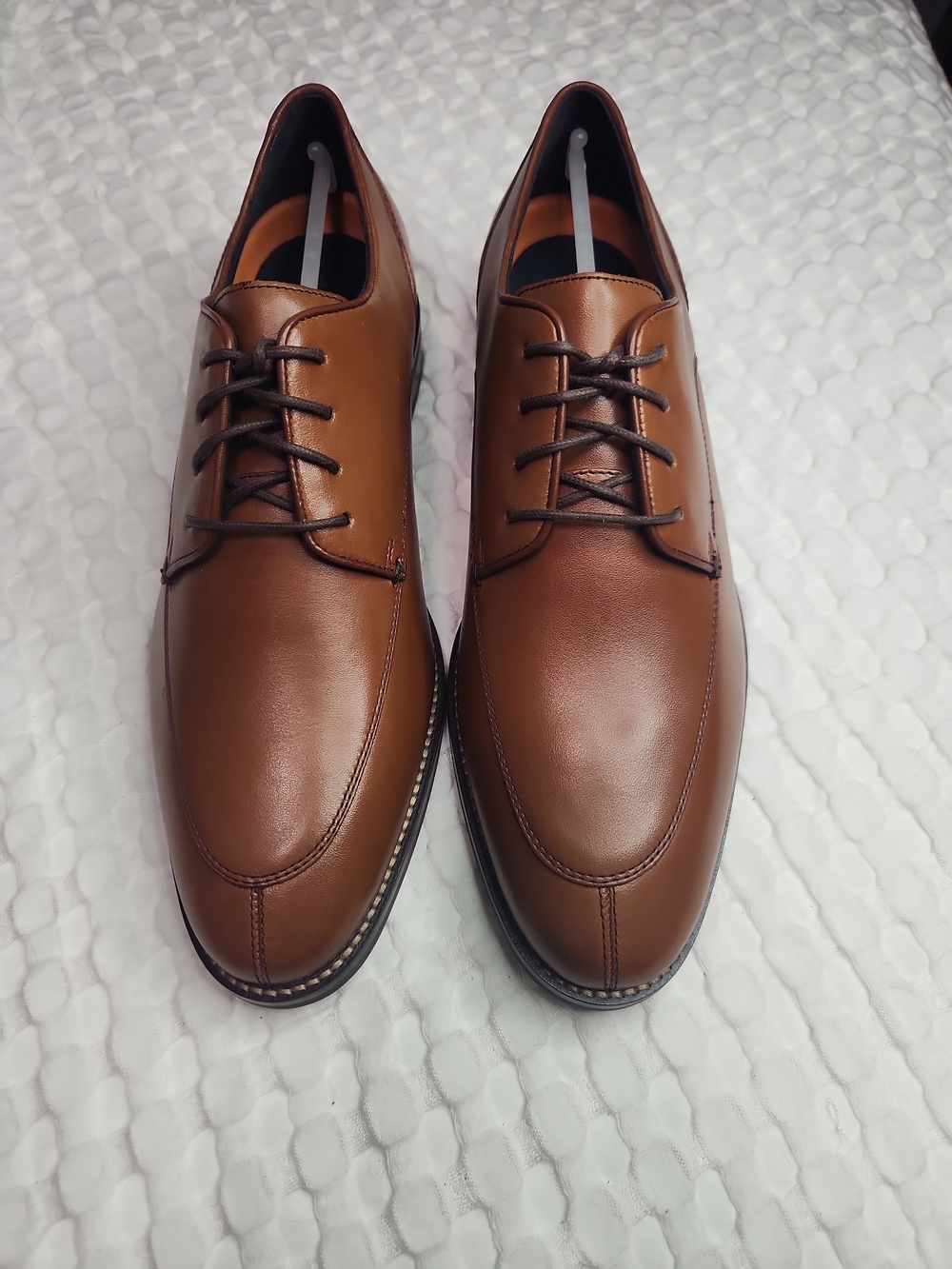Cole Haan Men's Chestnut Brown Leather Derby Shoes